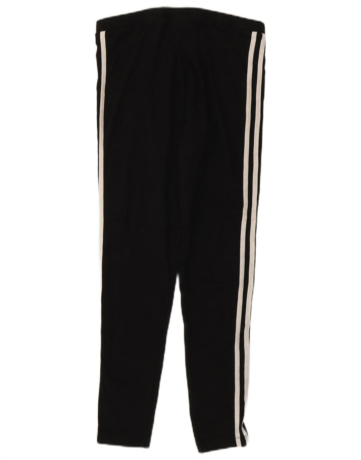 Adidas Womens Leggings UK 14 Medium Black Cotton
