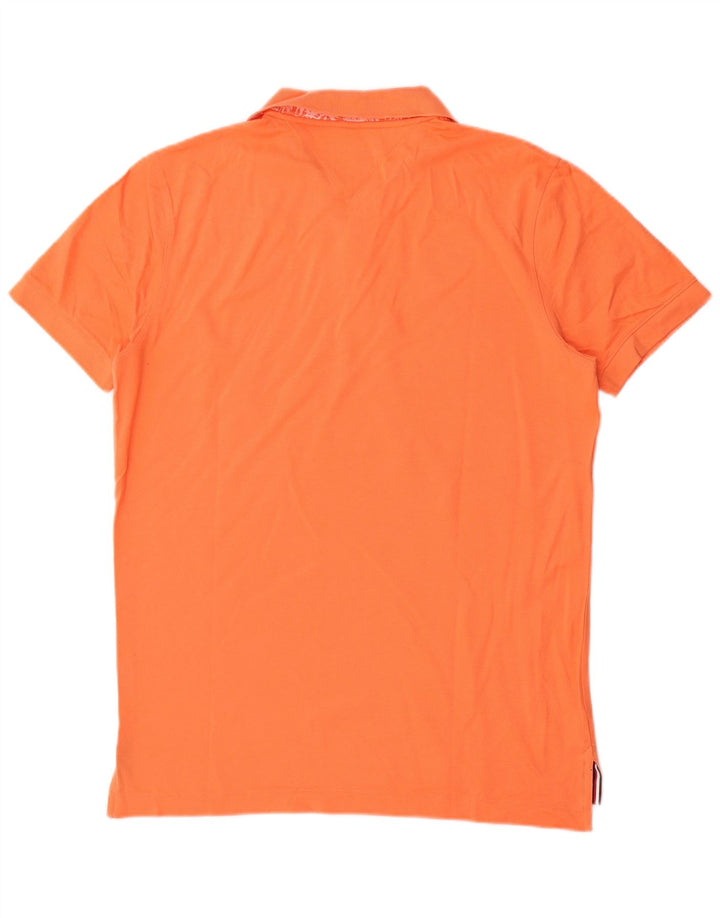 Tommy Hilfiger Mens Regular Fit Polo Shirt Small Orange