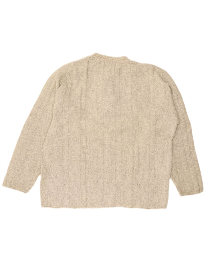 Foxhound Herre Crew Neck Jumper Sweater XL Beige Uld