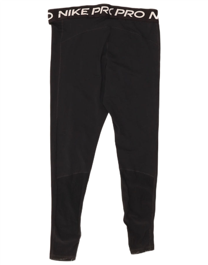 Nike Womens Graphic Leggings UK 18 XL Black Polyester