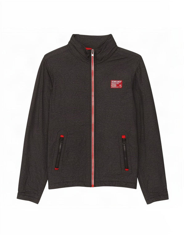 Jaqueta corta-vento masculina Superdry UK 36 pequena cinza nylon