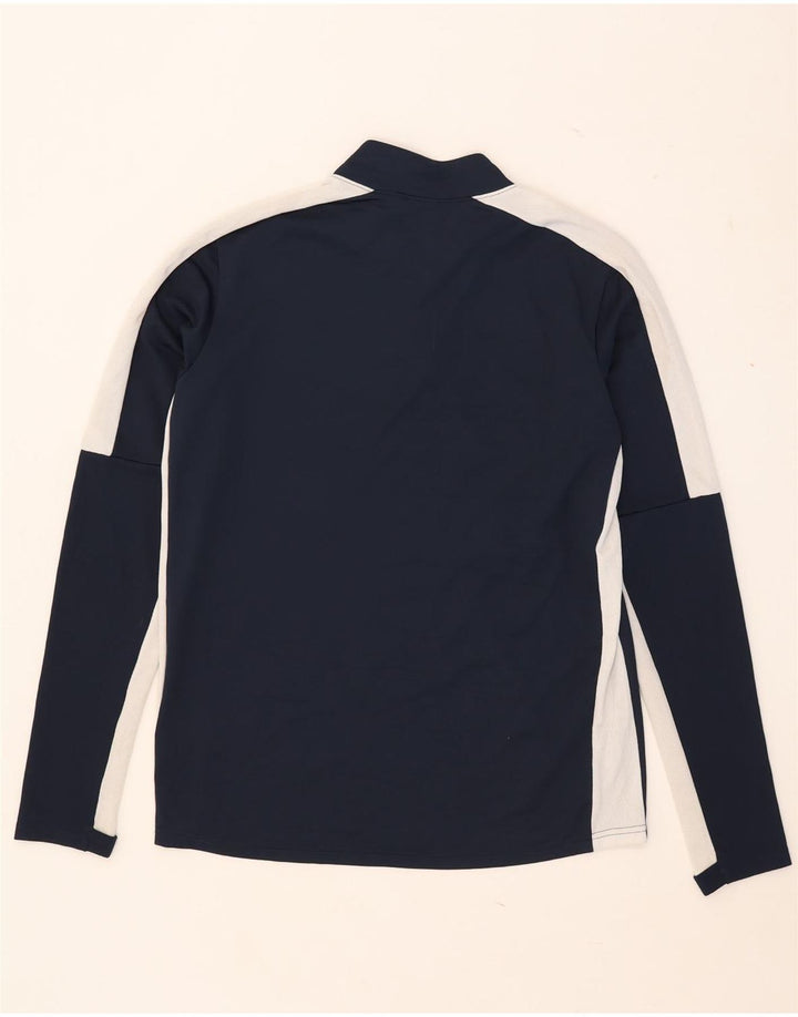 Nike Herre Dri Fit Pullover Træningsdragt Top Medium Navy Blue Colourblock