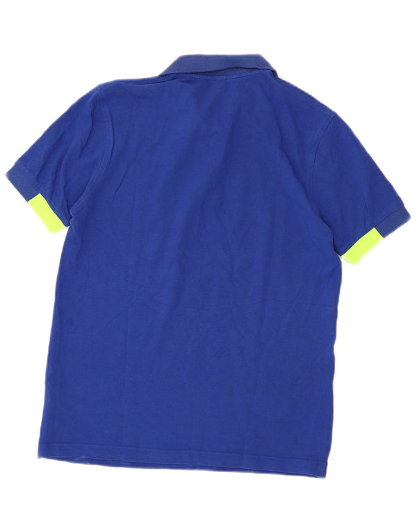 Sun68 Mens Polo Shirt Medium Blue Striped Cotton