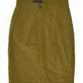LES COPAINS Womens Pencil Skirt IT 42 Medium W28  Khaki | Vintage Les Copains | Thrift | Second-Hand Les Copains | Used Clothing | Messina Hembry 