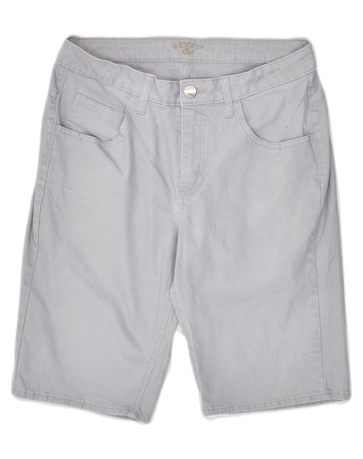 LEE Womens Denim Shorts US 10 Large W32  Grey Cotton | Vintage Lee | Thrift | Second-Hand Lee | Used Clothing | Messina Hembry 