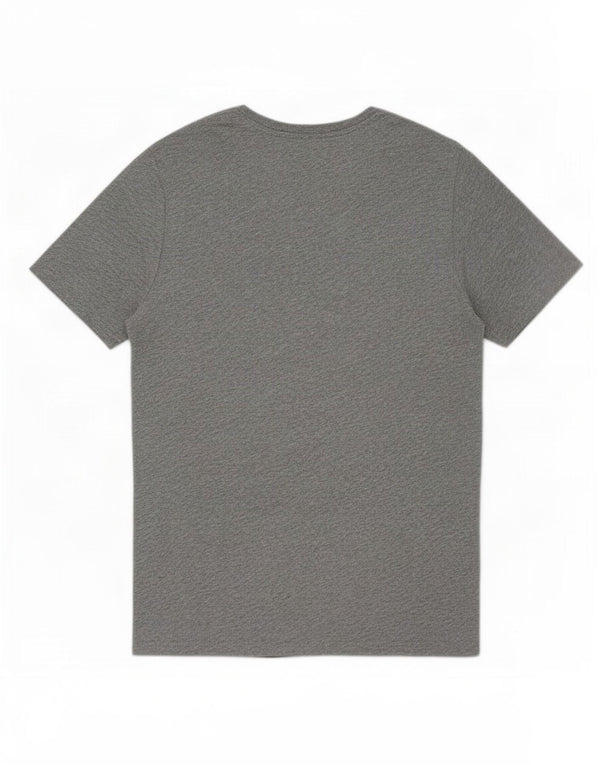 Nike Camiseta con gráfico de corte atlético para hombre Top de algodón gris medio
