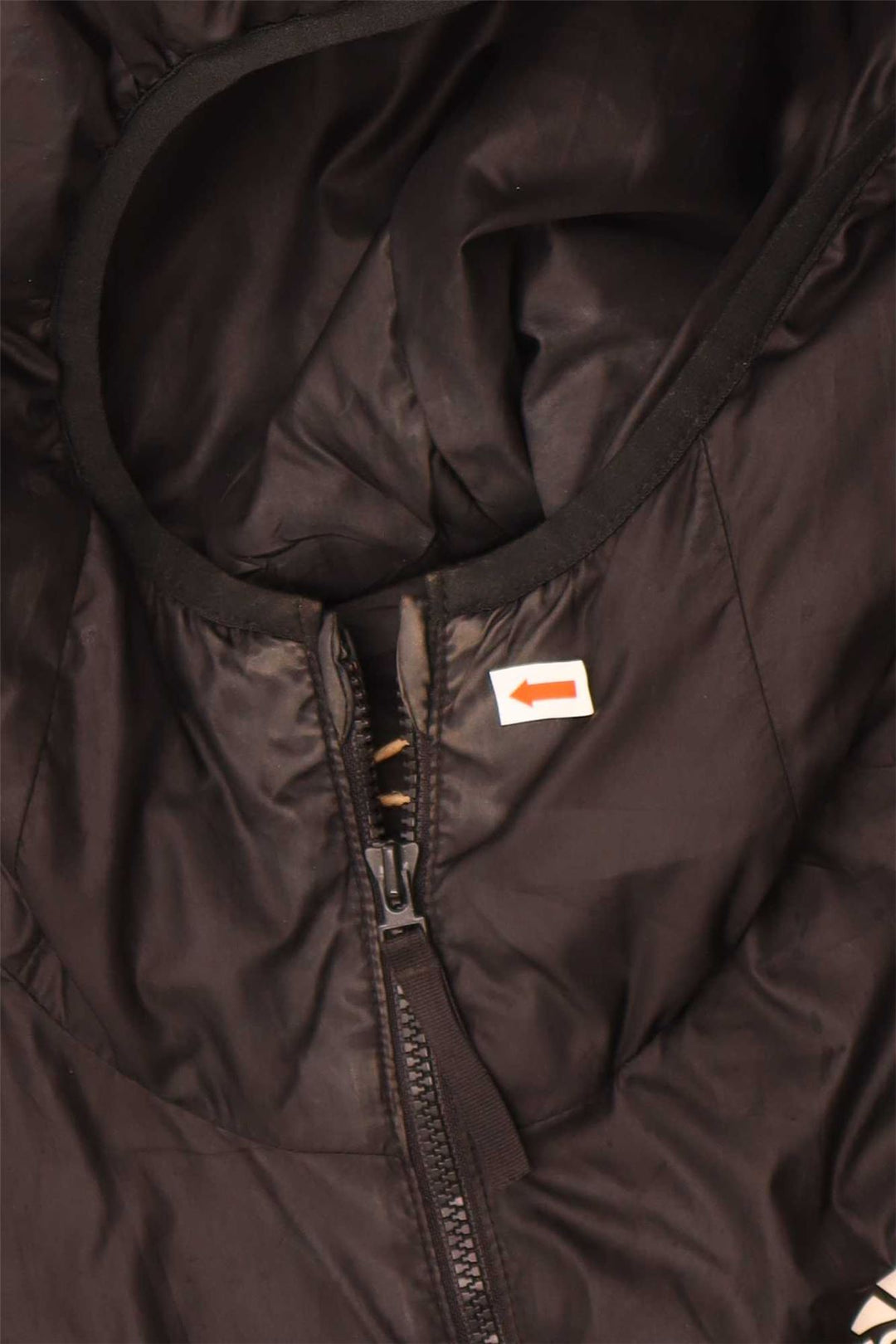 ADIDAS Mens Hooded Rain Jacket UK 36 Small Black Polyester