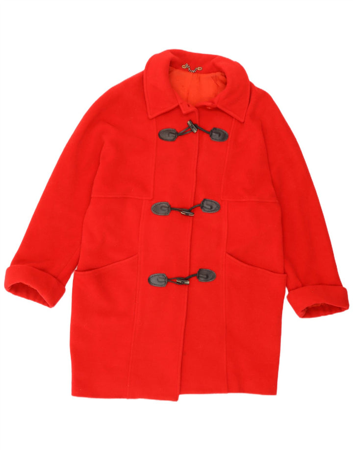 Vintage Womens Duffle Coat UK 14 Large Red