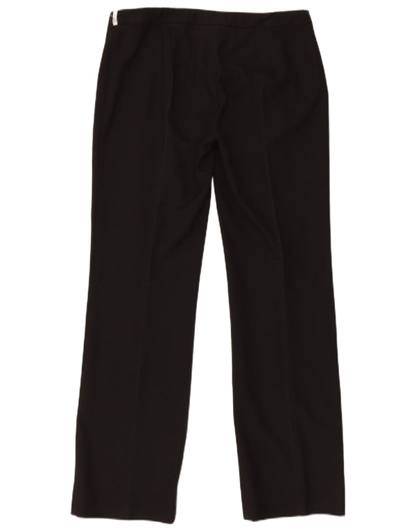 Trussardi Damen Straight Regular Freizeithose IT 46 Large W32 L31 Schwarz