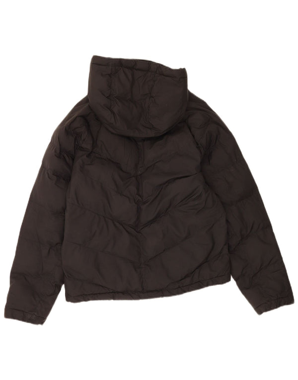 Nike Girls Hooded Padded Jacket 12-13 Years Large  Black Polyester