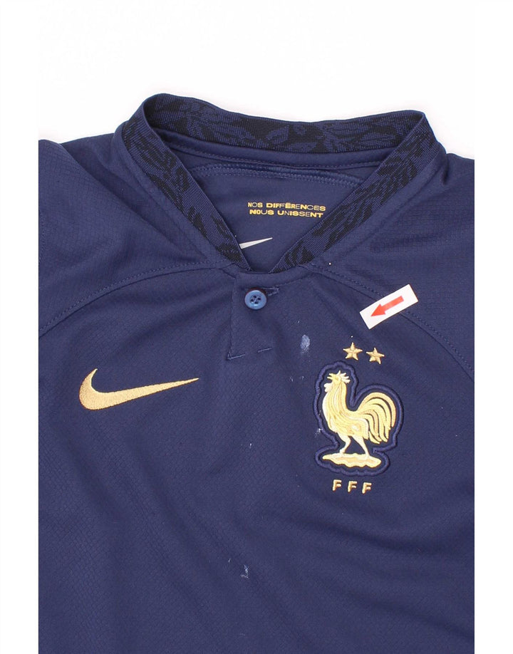 Nike Boys T-Shirt Top 8-9 Years Small Navy Blue