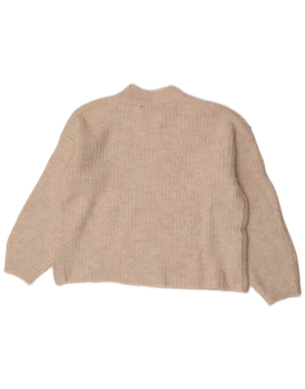Marks & Spencer Dame sweater med rund hals DK 14 Medium Beige Akryl