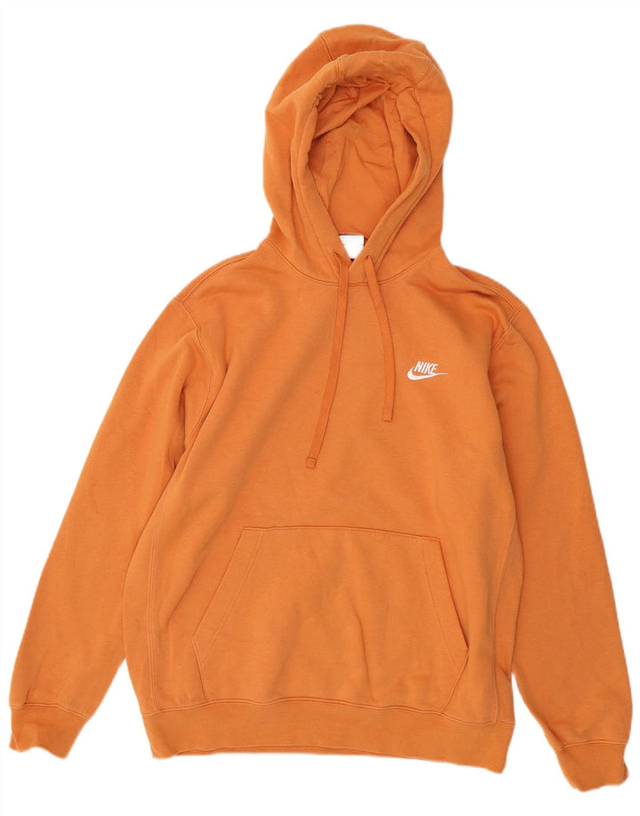 NIKE hættetrøje til mænd, medium orange bomuld