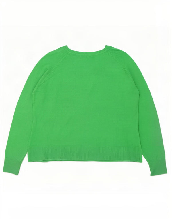 Damski sweter Zara Crop Oversize z dekoltem w łódkę UK 10 Small Green