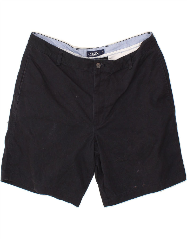 CHAPS Mens Chino Shorts W38 XL Black Cotton Vintage Chaps and Second-Hand Chaps from Messina Hembry 