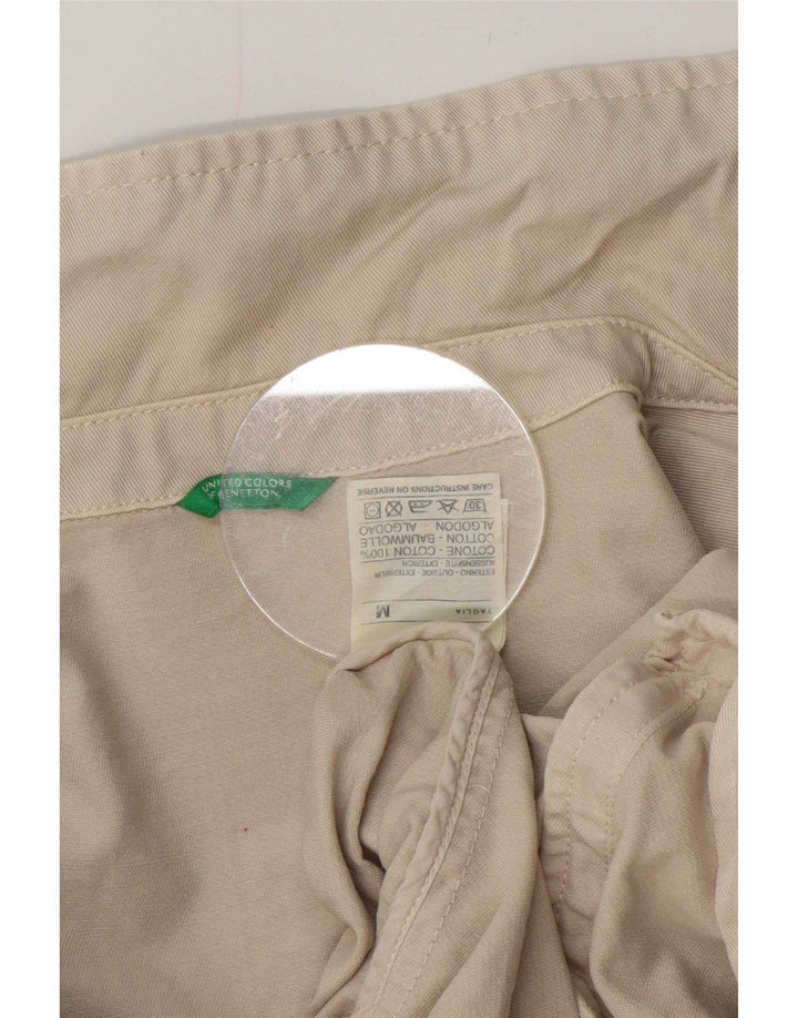 Giubbotto bomber da uomo Benetton UK 38 Cotone beige medio