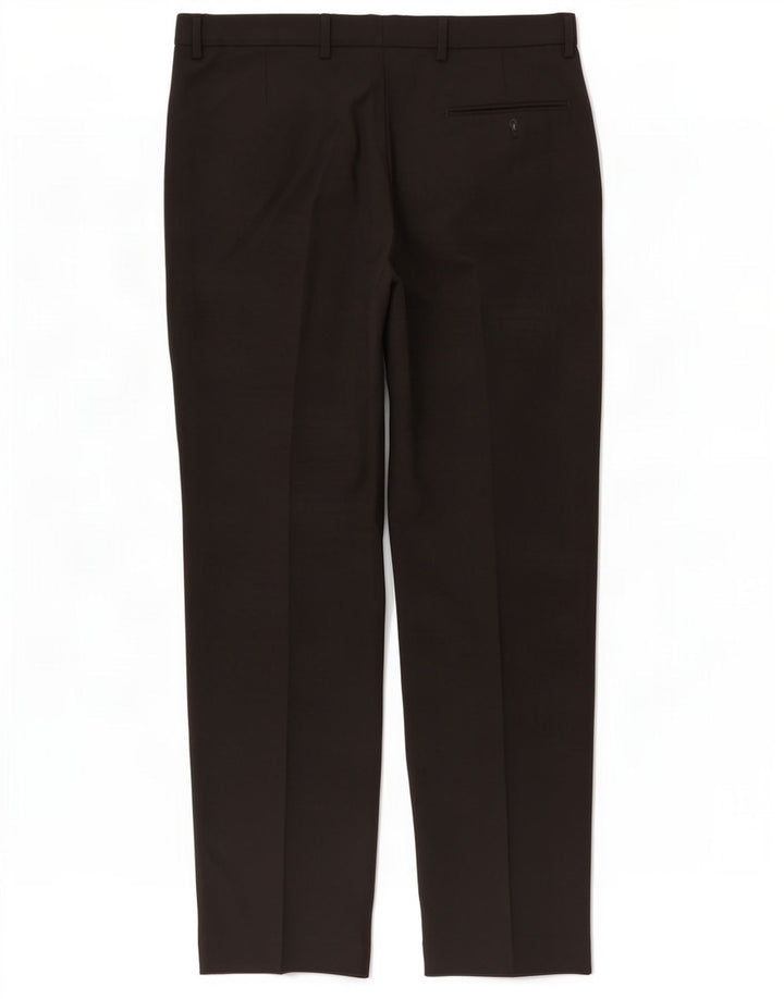 Marks & Spencer Ανδρικό παντελόνι κανονικό κοστούμι W36 L33 μαύρο πολυεστέρα