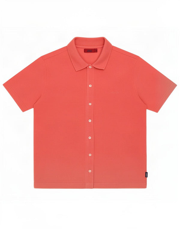 Camicia a maniche corte da donna Asics UK 16 Large Rosa Cotone