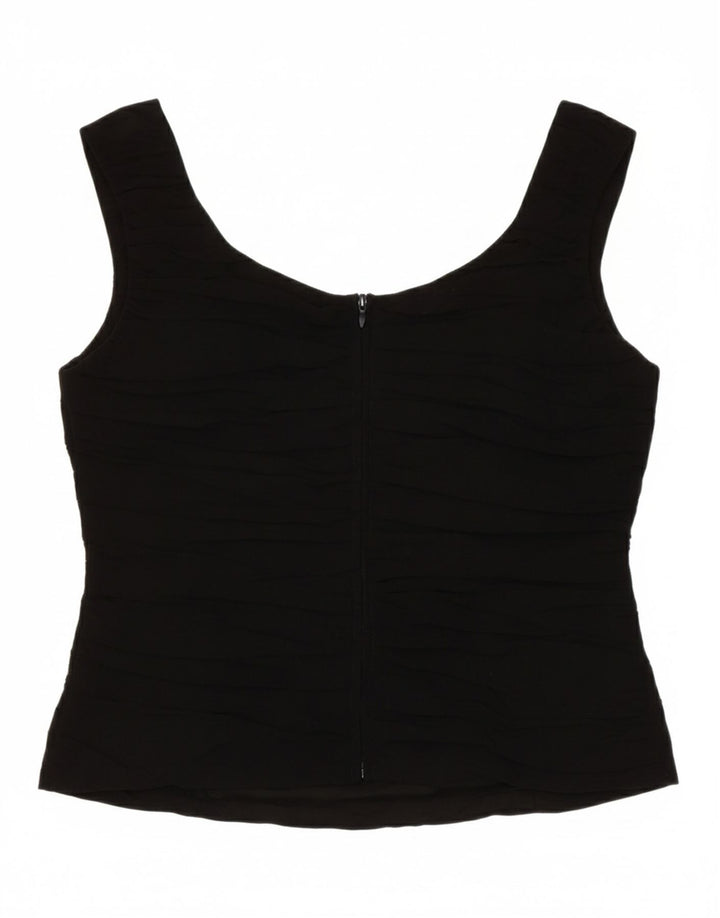 CAROLINE Womens Crop Crop Top IT 46 Large Black Vintage Caroline and Second-Hand Caroline from Messina Hembry 