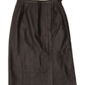 VINTAGE Womens Leather Skirt W28 Medium Black Leather Vintage Vintage and Second-Hand Vintage from Messina Hembry 