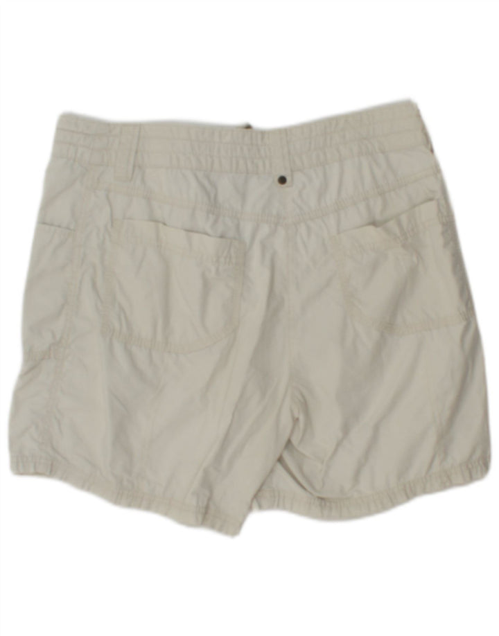 Marks & Spencer Womens Cargo Shorts UK 12 Medium W30  Beige Cotton