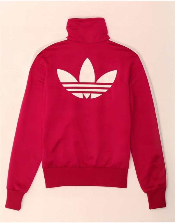 Adidas Damen Graphic Trainingsanzug Top Jacke EU 34 XS Rosa Polyester