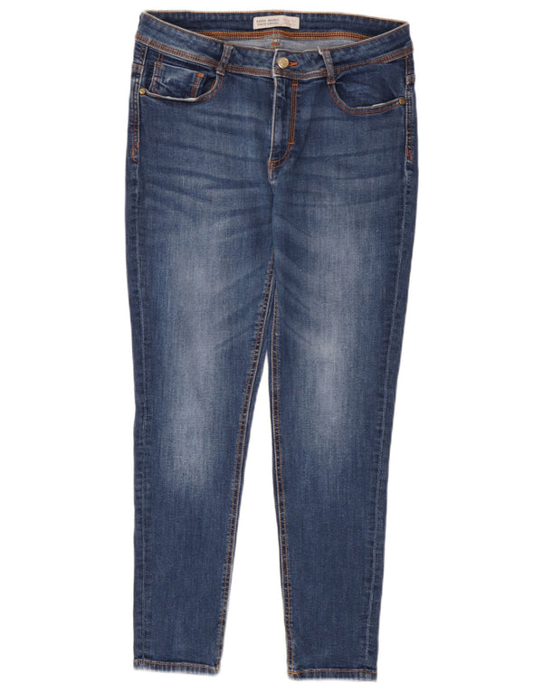 Zara Womens Skinny Jeans EU 42 Large W32 L28 Blue Cotton