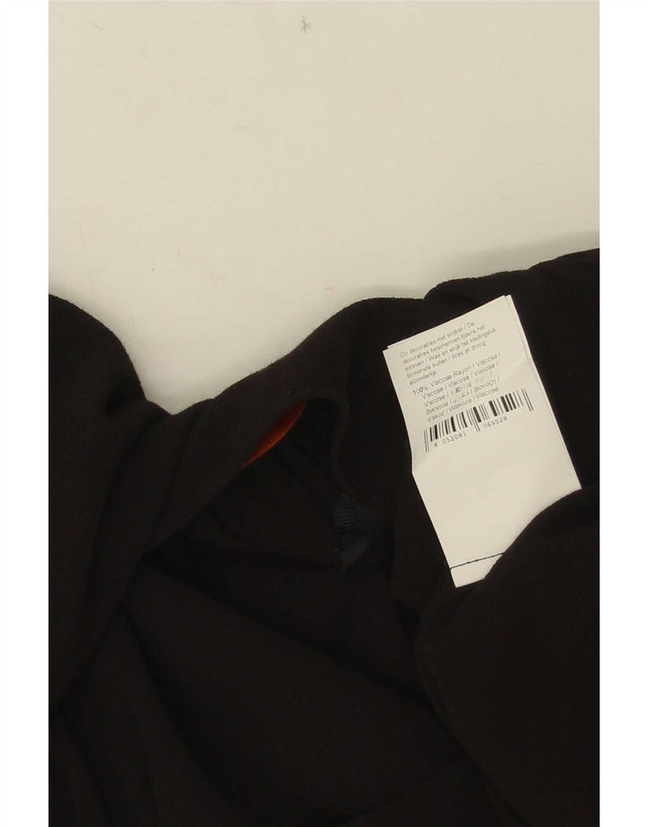 Trussardi Womens Off Shoulder Top IT 48 XL Black Viscose