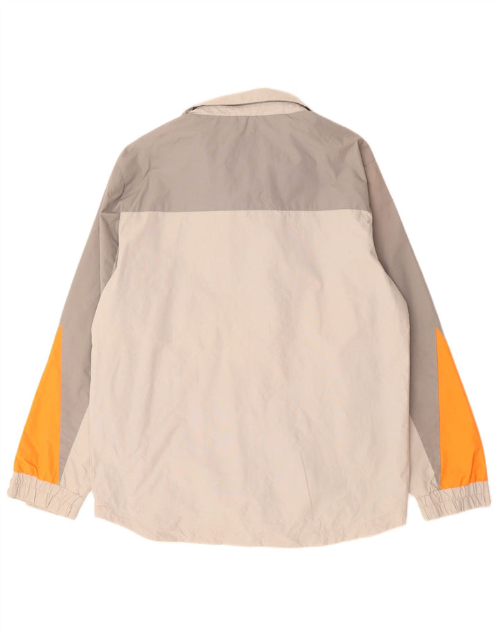 Slam Herre Windbreaker Jacket UK 36 Small Grey Colourblock Polyamid