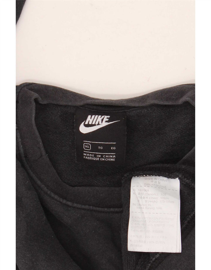 Nike Mens Sweatshirt Jumper XL Black Cotton