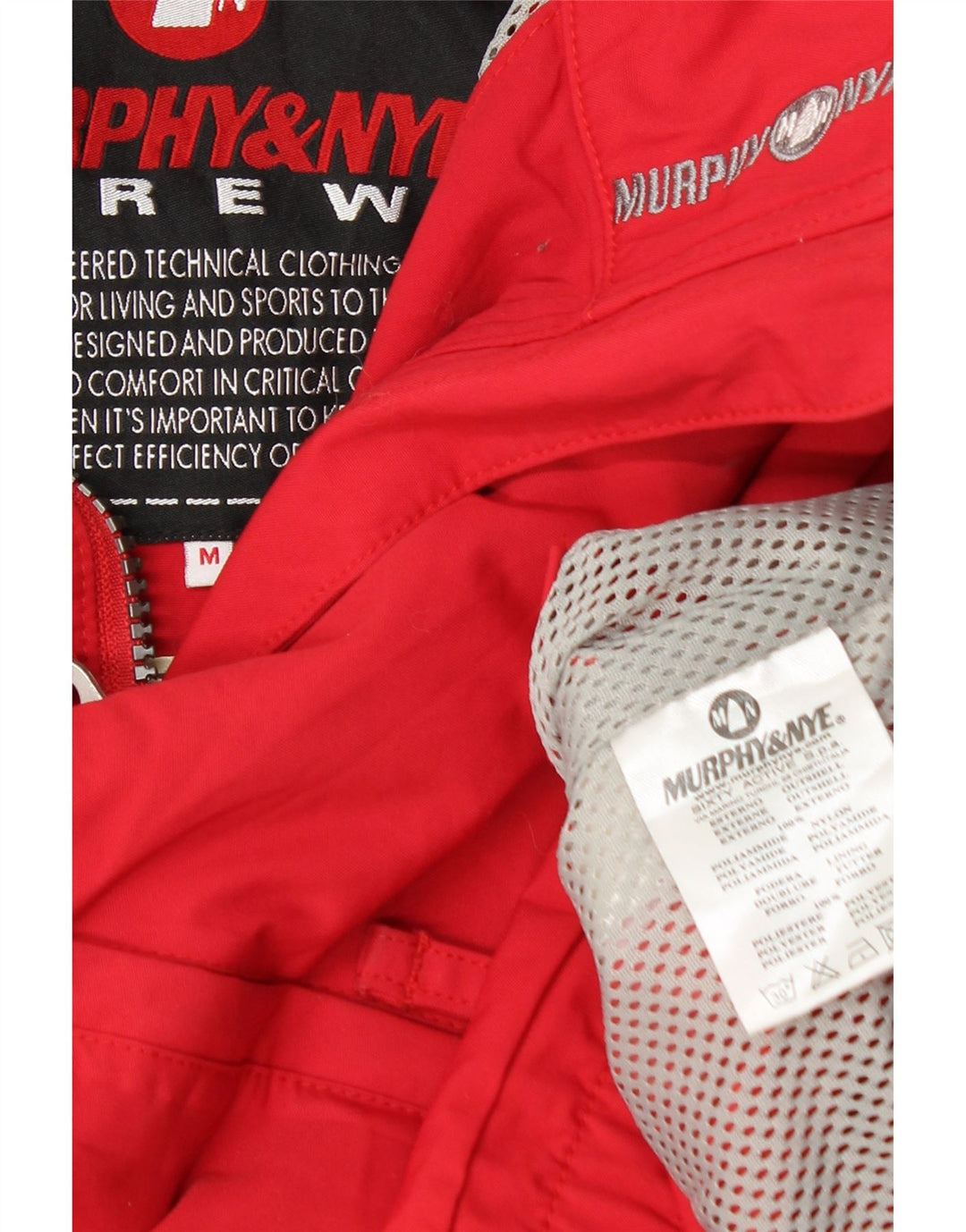 Murphy & Nye Dame Regnjakke UK 14 Medium Rød Polyamid