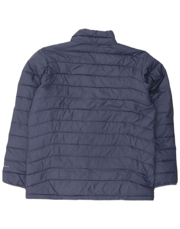 Columbia Herre Omni-Heat Liner polstret jakke UK 40 Large Navy Blue Polyester