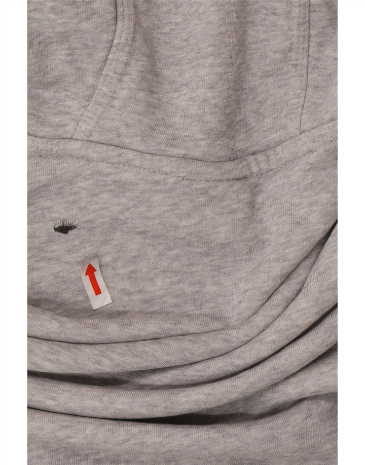 Nike Mens Hoodie Jumper Medium Grey Flecked Cotton