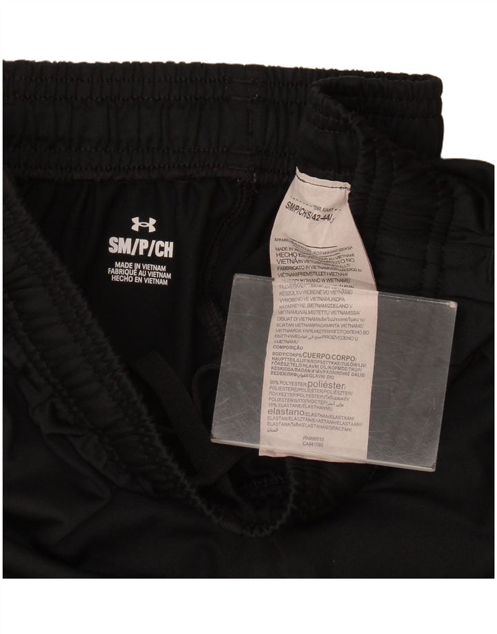 Under Armour Mens Tracksuit Trousers Small  Black Polyester