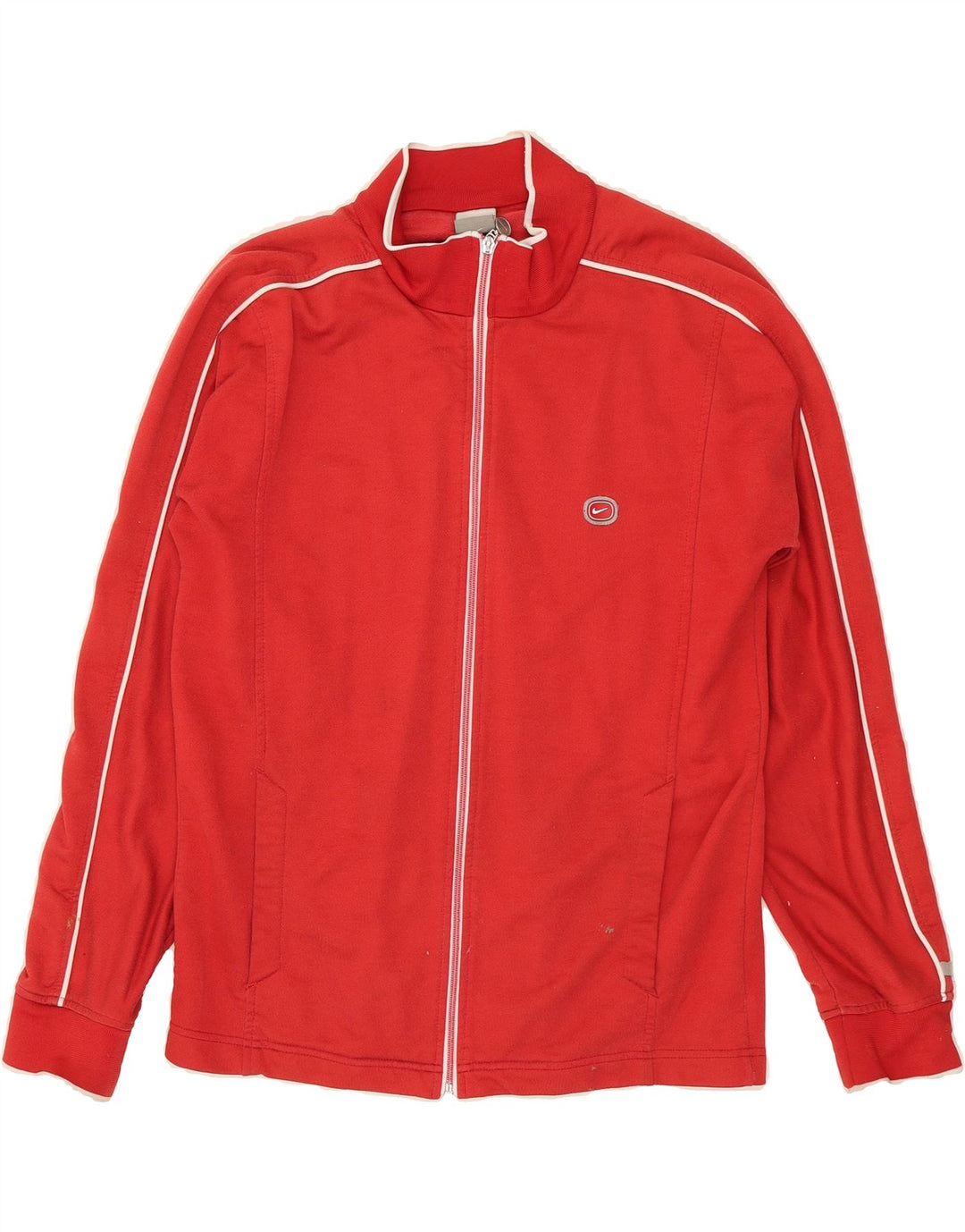 NIKE Mens Tracksuit Top Jacket UK 42/44 Medium Red Vintage Nike and Second-Hand Nike from Messina Hembry 