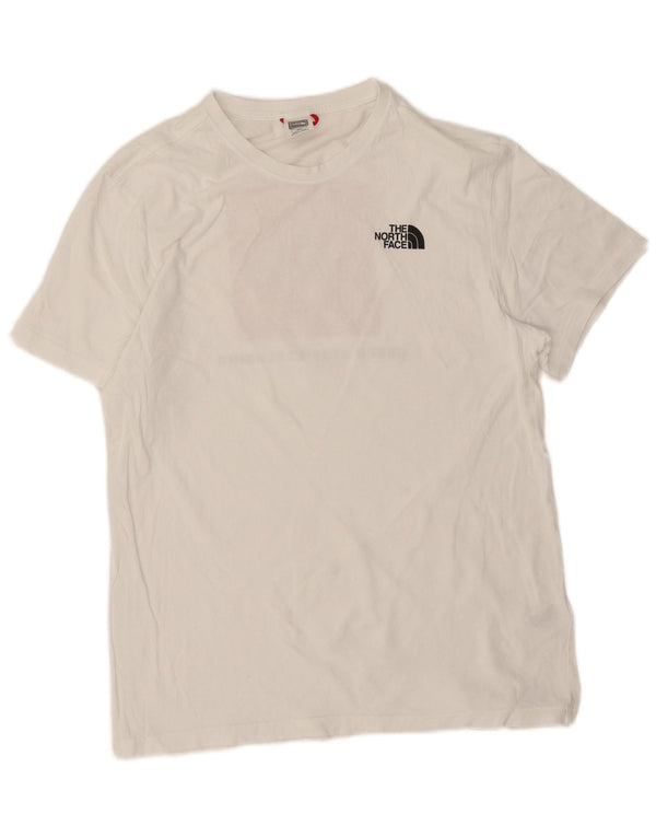The North Face Mens Graphic T-Shirt Top Medium White Cotton