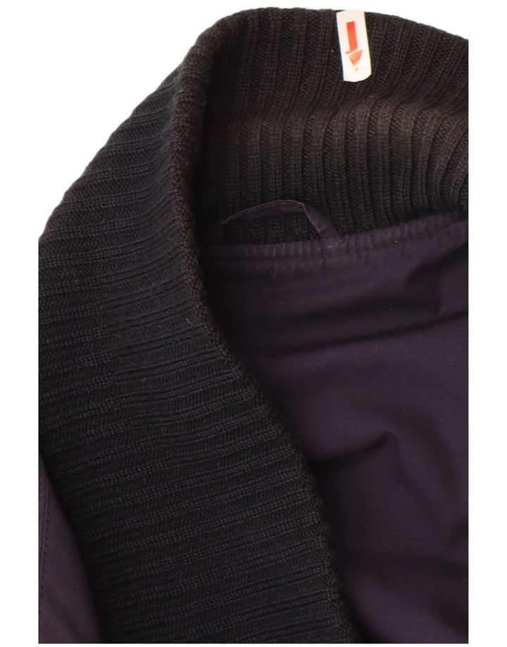 Vintage Mens Double Breasted Cardigan Sweater IT 48 Medium Navy Blue