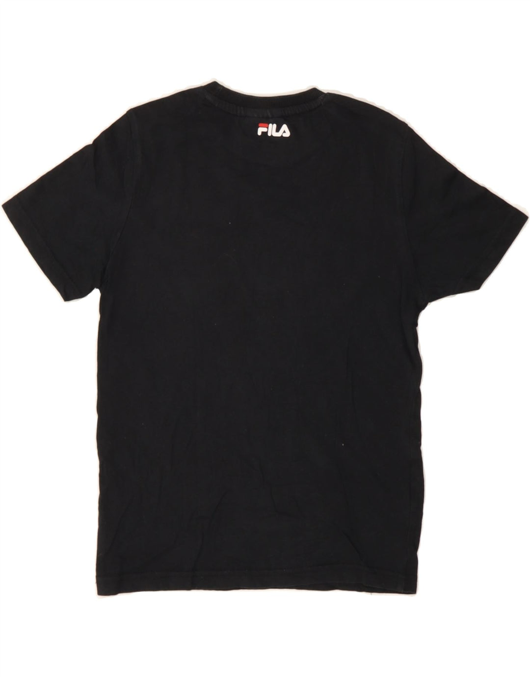 FILA Boys Graphic T-Shirt Top 9-10 Years Black Vintage Fila and Second-Hand Fila from Messina Hembry 