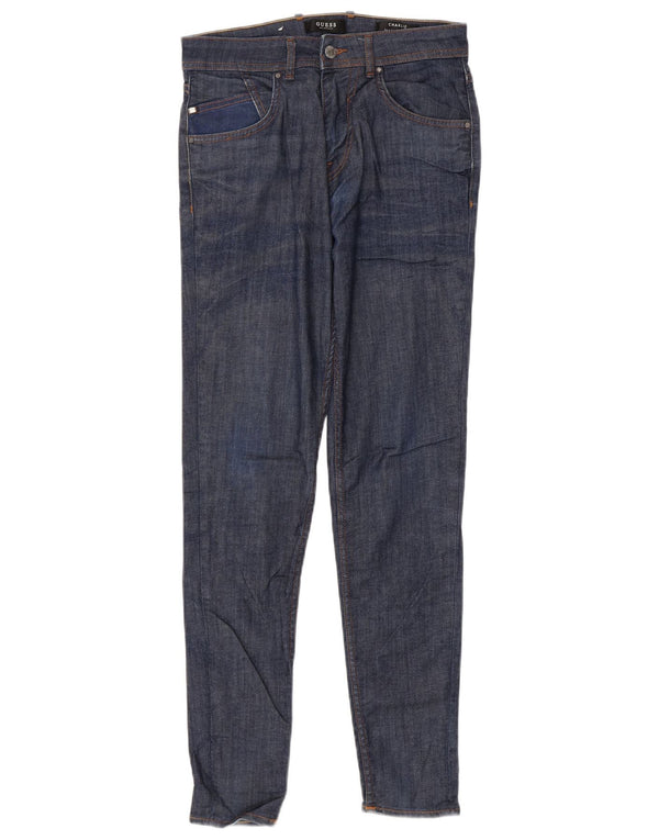 Guess Mens Charlie Slim Jeans W29 L31 Navy Blue Cotton