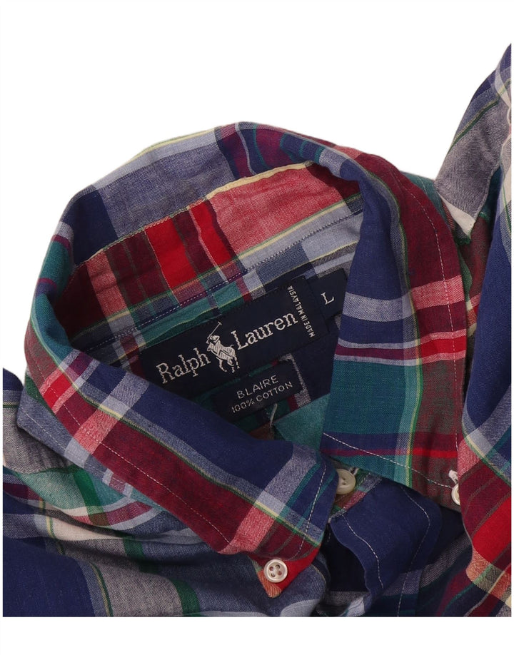 Ralph Lauren Mens Blaire Short Sleeve Shirt Large Multicoloured Check