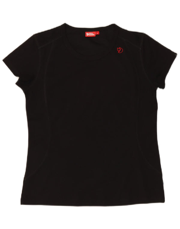 Fjall Raven Womens T-Shirt Top UK 14 Medium Black Polyester