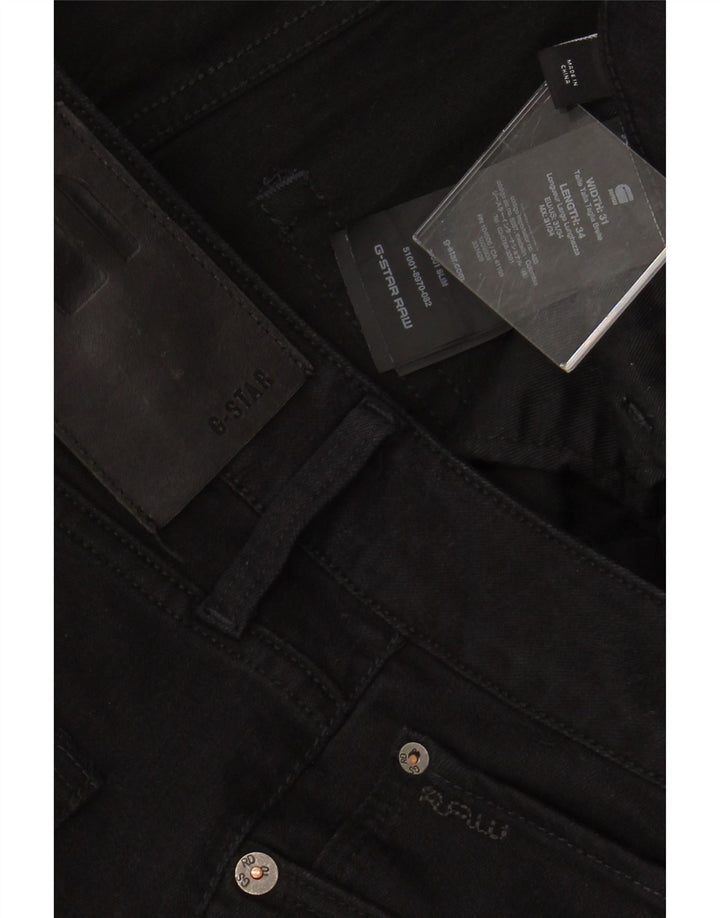 G-STAR Mens Slim Jeans W31 L34 Black Polyester