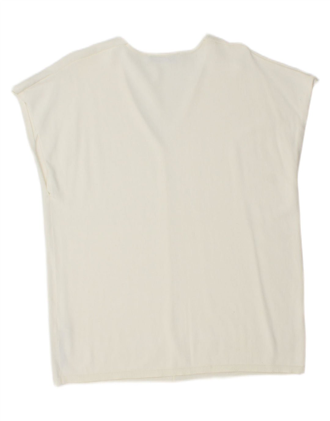 ZARA Womens Oversized Blouse Top UK 6 XS Off White Viscose Vintage Zara and Second-Hand Zara from Messina Hembry 
