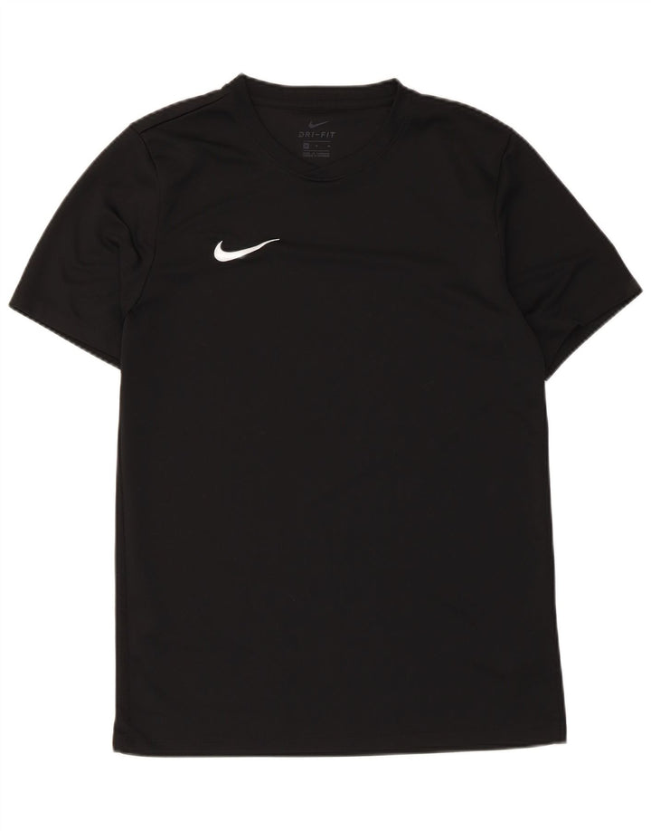 Nike Mens Dri Fit T-Shirt Top Medium Black Polyester