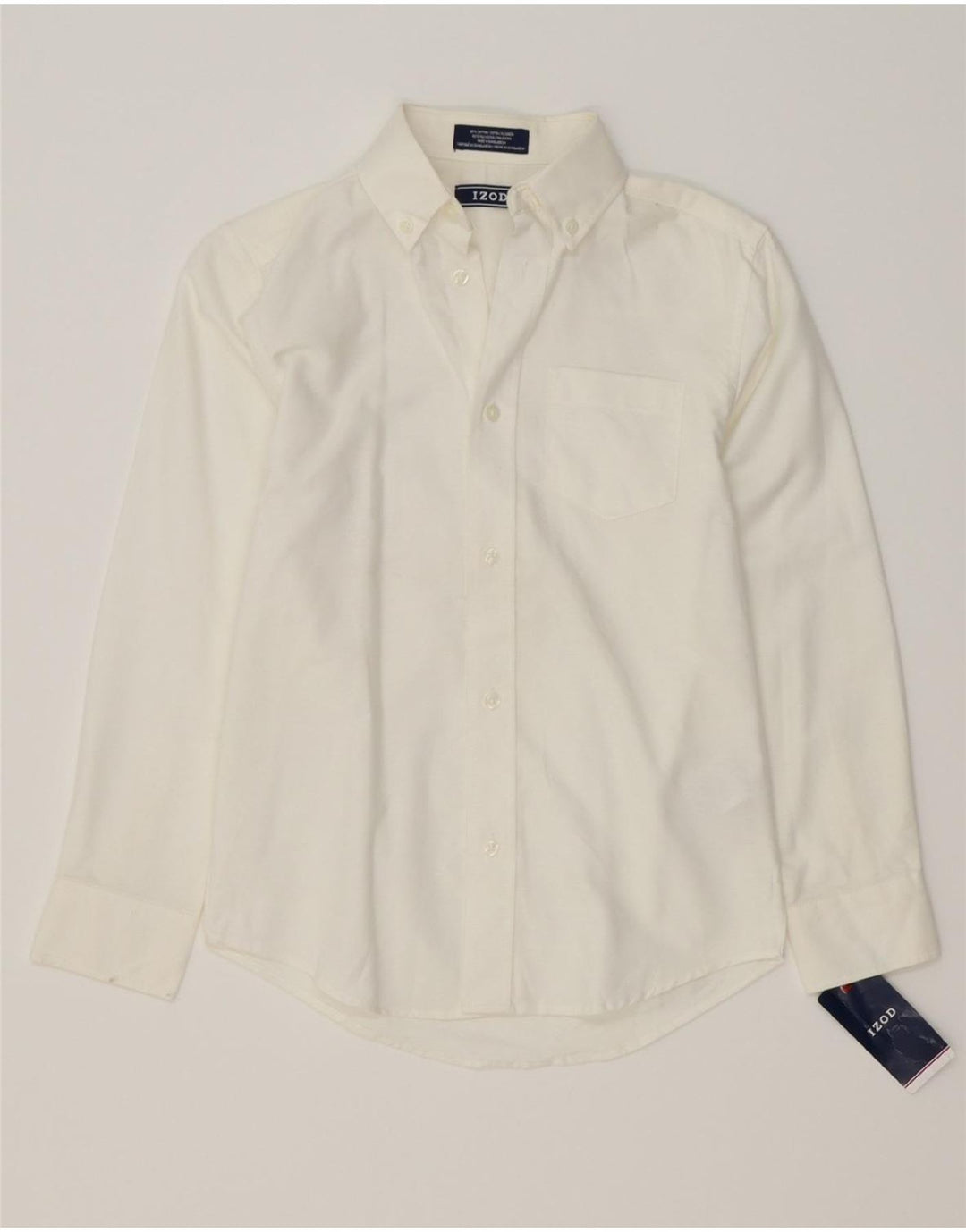IZOD Boys Shirt 9-10 Years White Cotton Vintage Izod and Second-Hand Izod from Messina Hembry 
