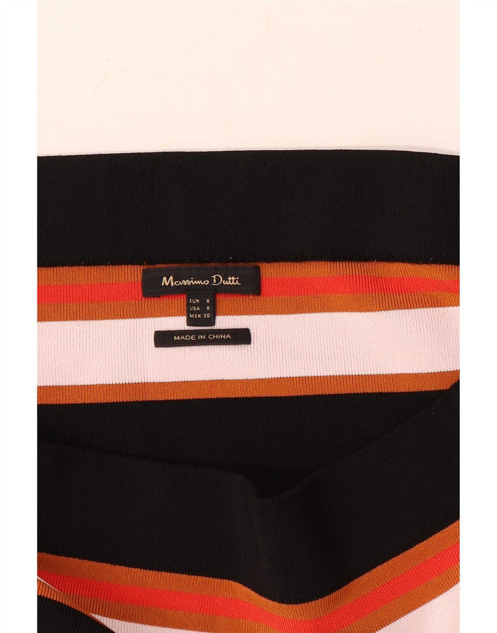 Top da donna con spalle scoperte Massimo Dutti UK 8 piccolo a righe multicolore
