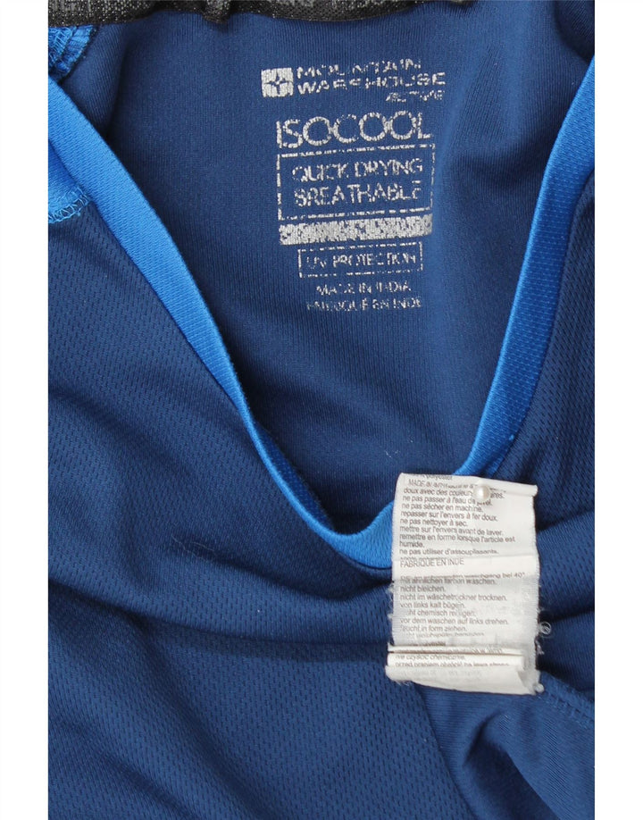 MOUNTAIN WAREHOUSE Ανδρικό IsoCool T-Shirt Top Medium Blue Colourblock