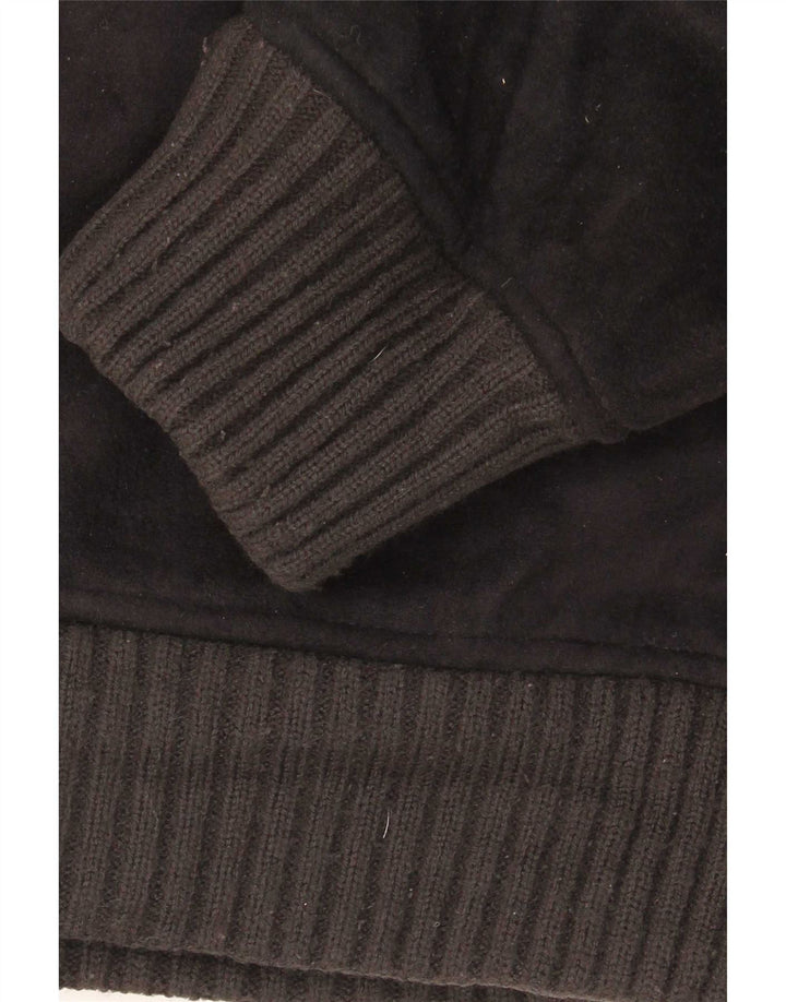 Marks & Spencer Veste polaire Sherpa pour homme UK 40 Large Noir Polyester