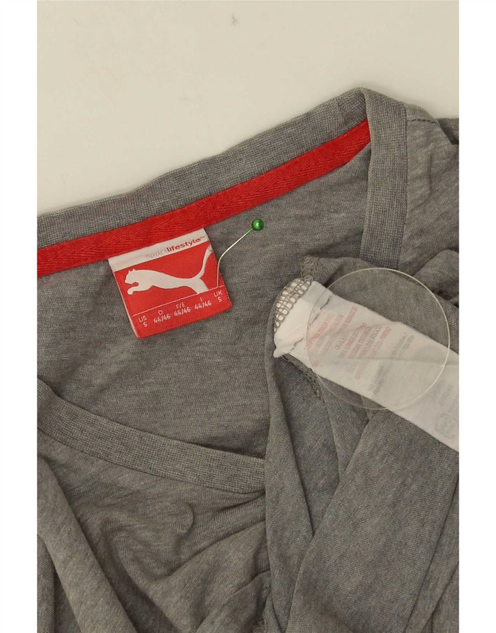 T-shirt da uomo Puma Top Small in cotone grigio