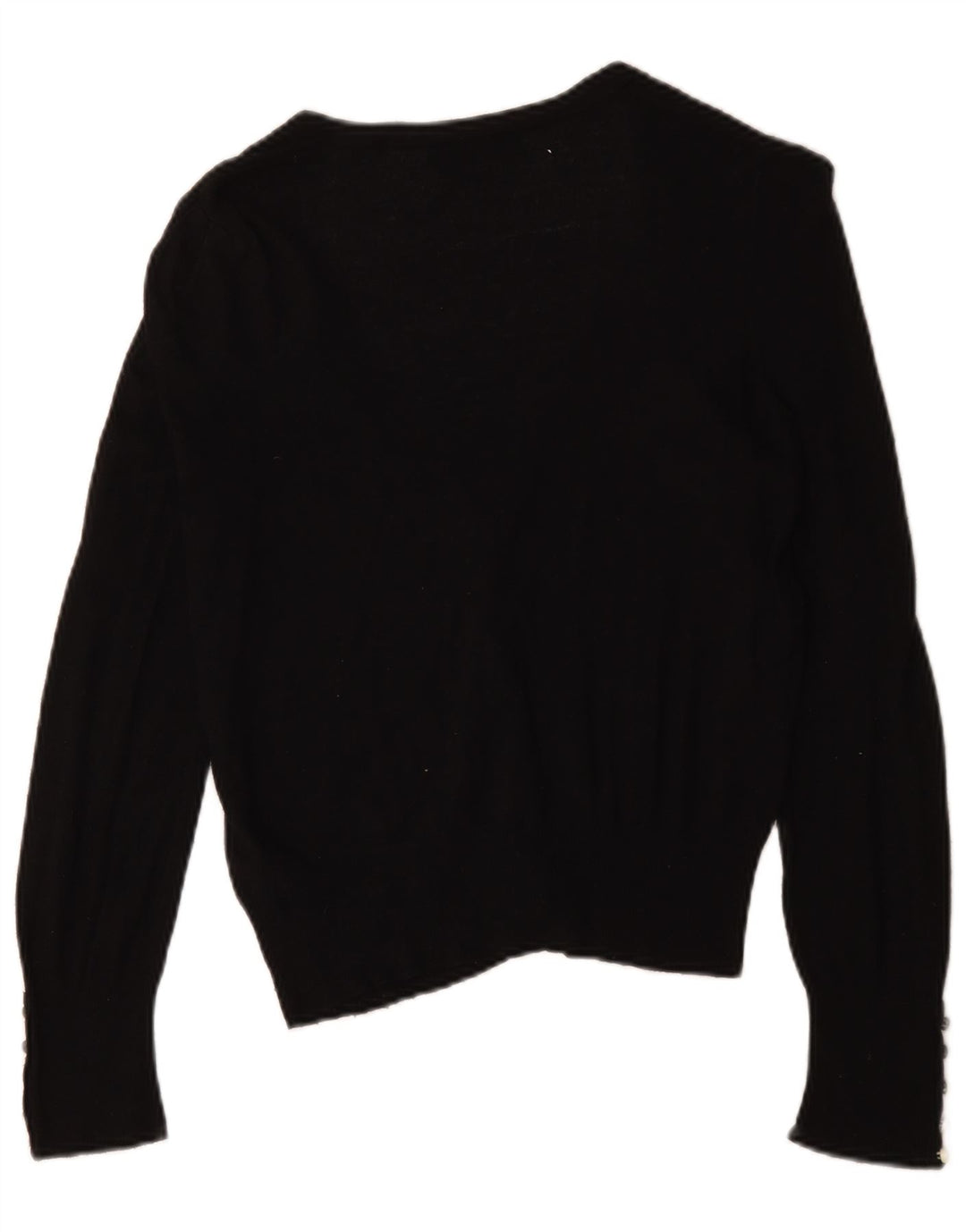 Maglione cardigan da donna Marks & Spencer UK 12 viscosa nera media